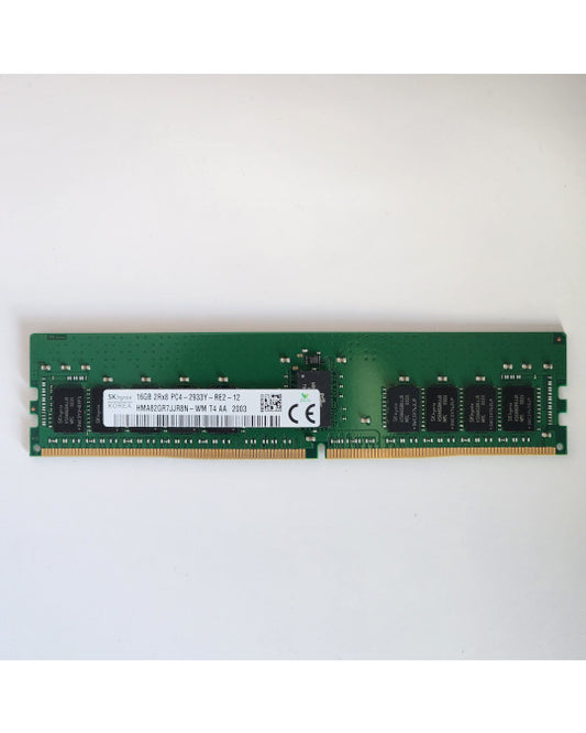 Vista frontal del módulo de memoria DDR4 SK Hynix de 16 GB (dual-rank x8, 2933 MT/s).